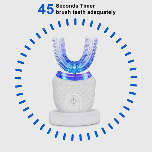 360° Ultrasonic U-Shaped Electric Toothbrush for Adults